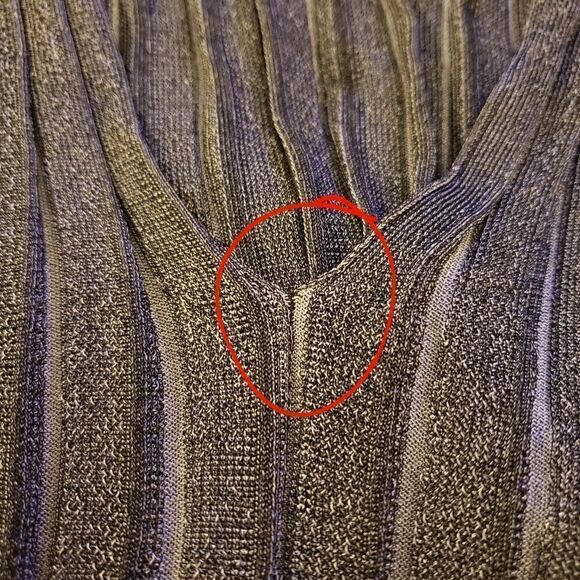 Lafayette 148 Two Toned Ribbed Sweater Sz S - Picture 8 of 8